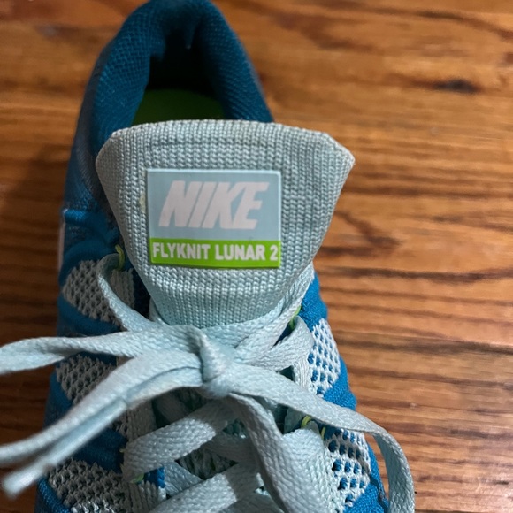 Nike Flyknit Lunar 2 Sneakers - Blue - Size 7.5 - Picture 3 of 5